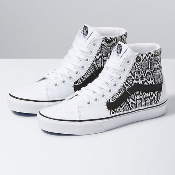 black snake print vans